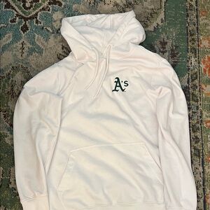 Oakland A’s White Hoodie Levelwear